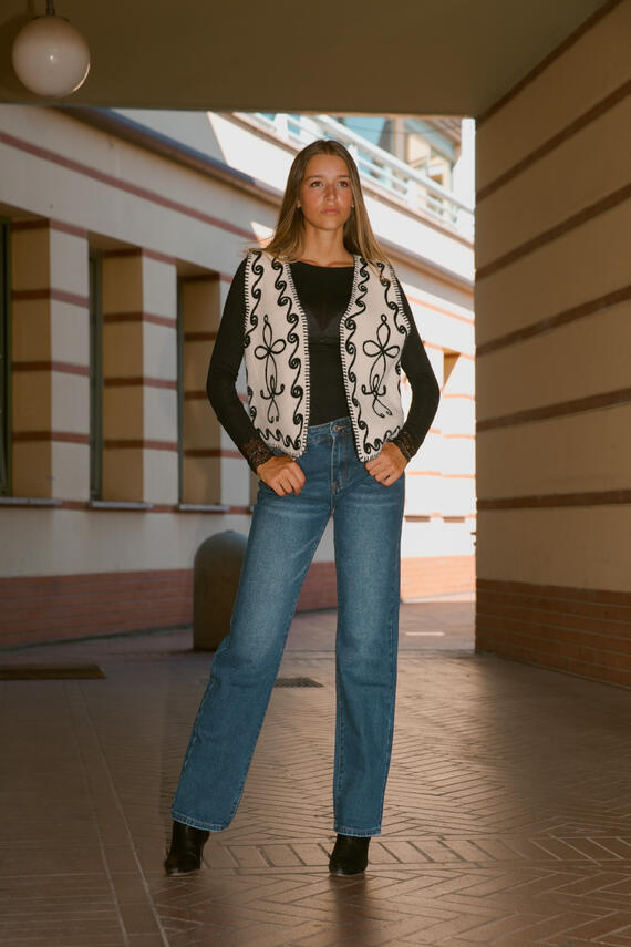 JEANS BASICO DA DONNA A PALAZZO MI514 FIORENZA AMADORI  